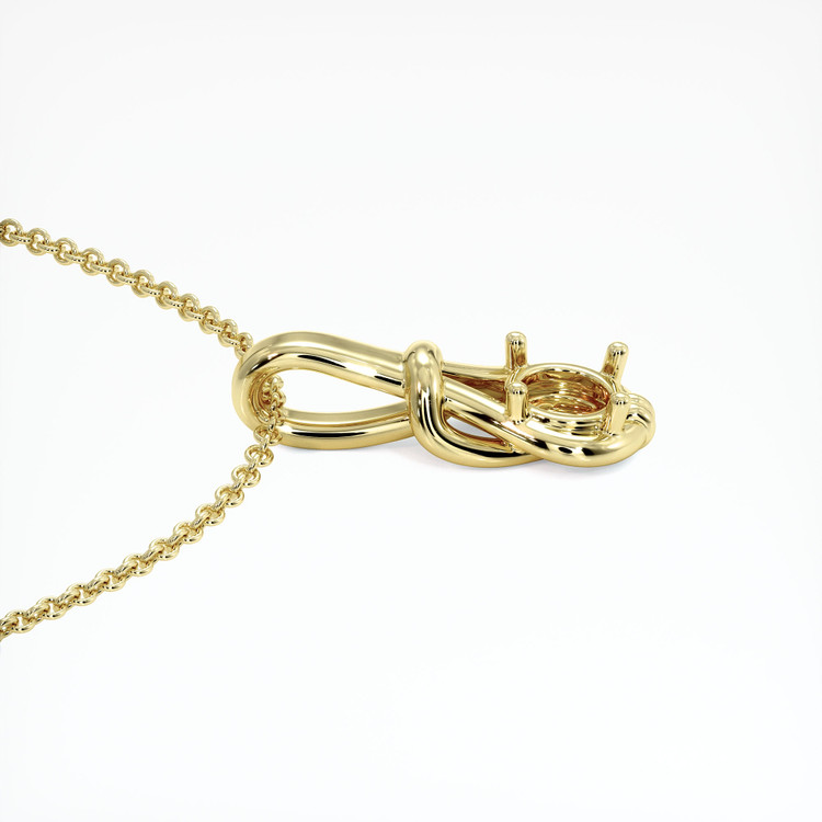 18K Yellow Gold Solitaire Pendant Setting