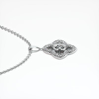 10K White Gold Pave Pendant Setting Image