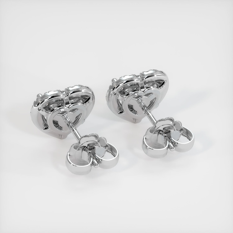 Platinum 950 Pave Earring Setting