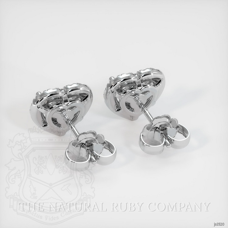 Platinum 950 Pave Earring Setting