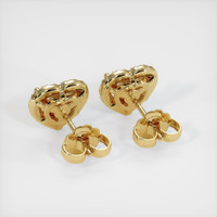 14K Yellow Gold Pave Earring Setting Image