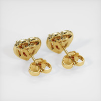 18K Yellow Gold Pave Earring Setting Image