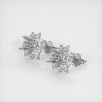 18K White Gold Halo Earring Setting Video