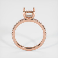 14K Rose Gold Pave Ring Setting Image