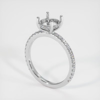 10K White Gold Pave Ring Setting Video