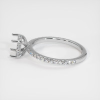 14K White Gold Pave Ring Setting Image