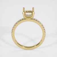 14K Yellow Gold Pave Ring Setting Image