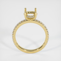 18K Yellow Gold Pave Ring Setting Image