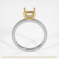 18K Yellow & White Pave Ring Setting Image