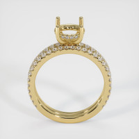14K Yellow Gold Pave Ring Setting Image