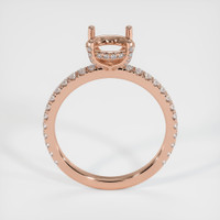 14K Rose Gold Pave Ring Setting Image