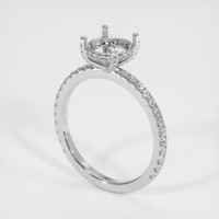 10K White Gold Pave Ring Setting Video