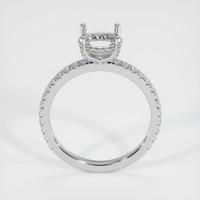 14K White Gold Pave Ring Setting Image
