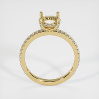 14K Yellow Gold Pave Ring Setting Image