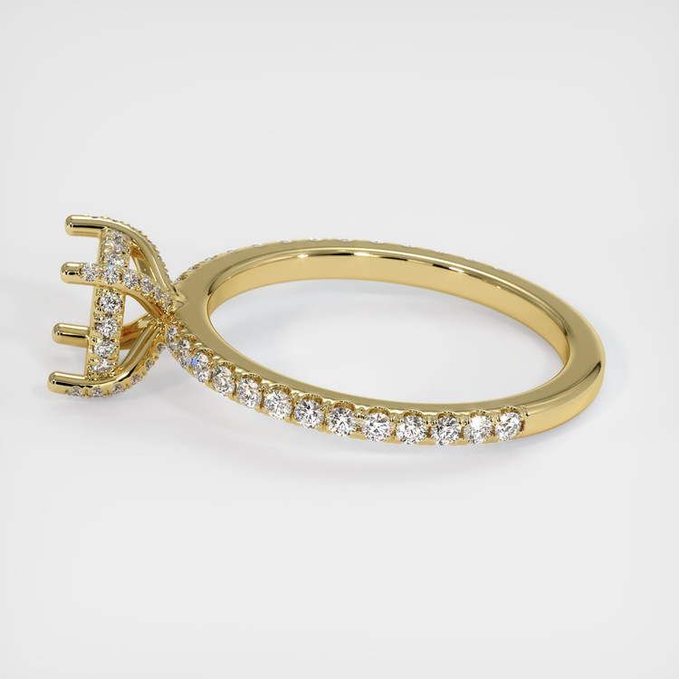 18K Yellow Gold Pave Ring Setting