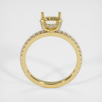 18K Yellow Gold Pave Ring Setting Image
