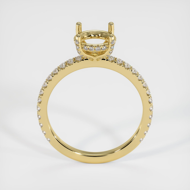 18K Yellow Gold Pave Ring Setting