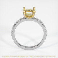 18K Yellow & White Pave Ring Setting Image