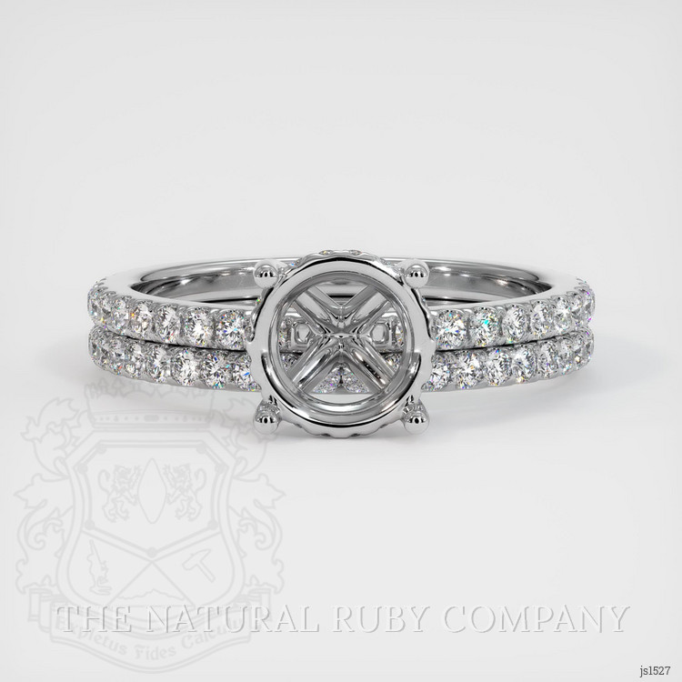 Platinum 950 Pave Ring Setting