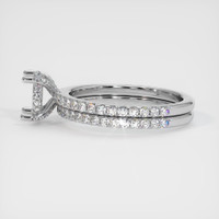 10K White Gold Pave Ring Setting Image