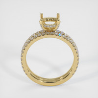 14K Yellow Gold Pave Ring Setting Image
