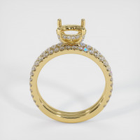 18K Yellow Gold Pave Ring Setting Image