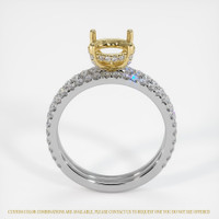 18K Yellow & White Pave Ring Setting Image