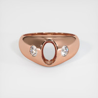 14K Rose Gold Men's Ring Setting Image