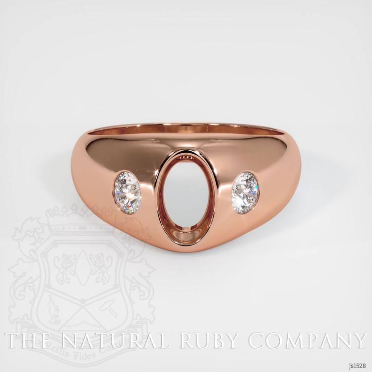 14K Rose Gold Men's Ring Setting