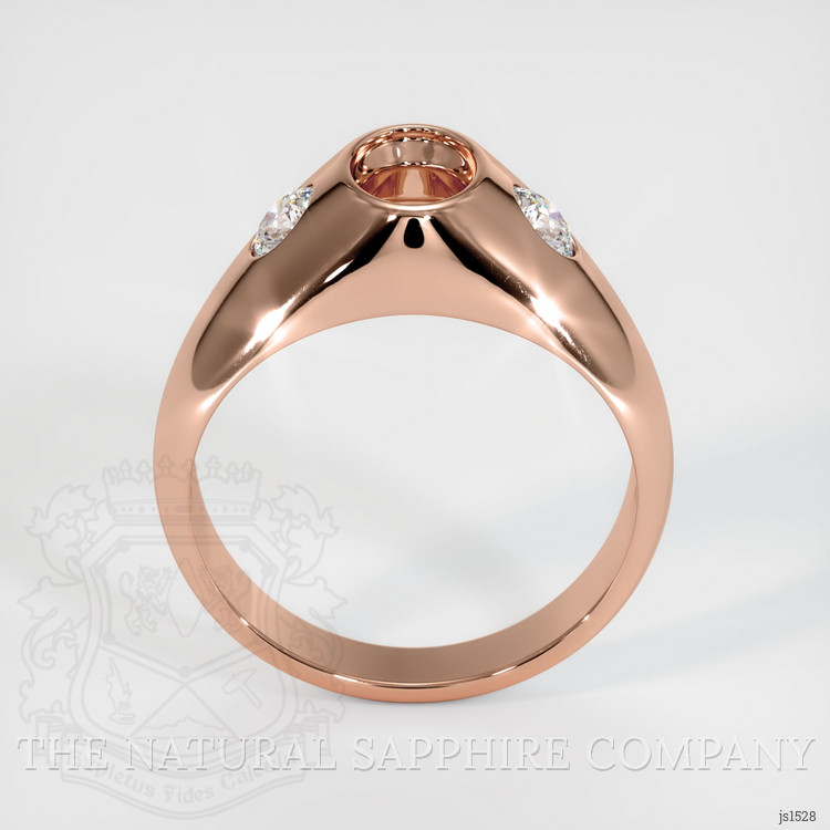 14K Rose Gold Men's Ring Setting