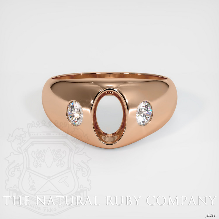 18K Rose Gold Men's Ring Setting