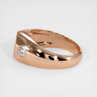 18K Rose Gold Men's Ring Setting Image