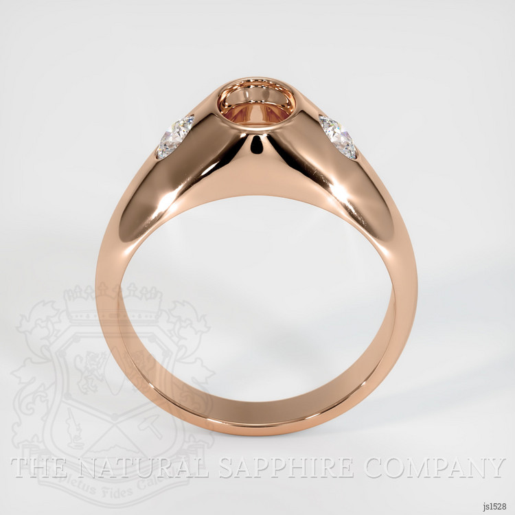 18K Rose Gold Men's Ring Setting