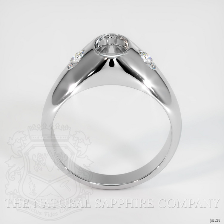 10K White Gold Men's Ring Setting