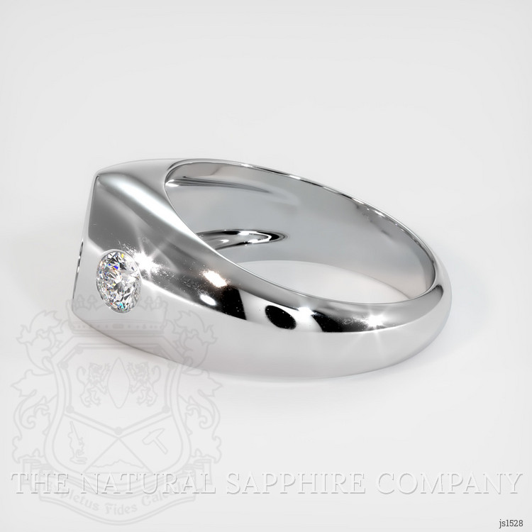 14K White Gold Men's Ring Setting