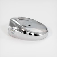 18K White Gold Men's Ring Setting Image