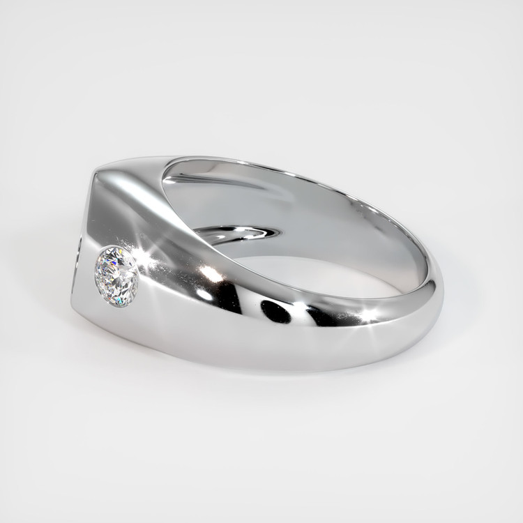 18K White Gold Men's Ring Setting