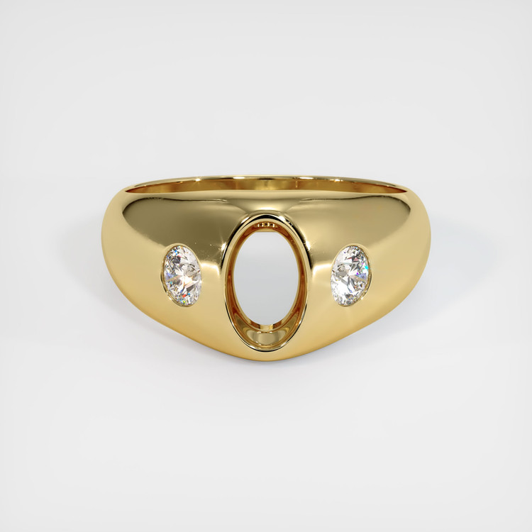 14K Yellow Gold Men's Ring Setting