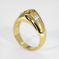 18K Yellow Gold Men's Ring Setting Video