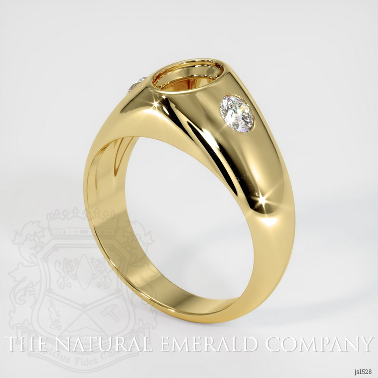 18K Yellow Gold Men's Ring Setting