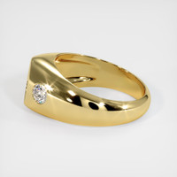18K Yellow Gold Men's Ring Setting Image