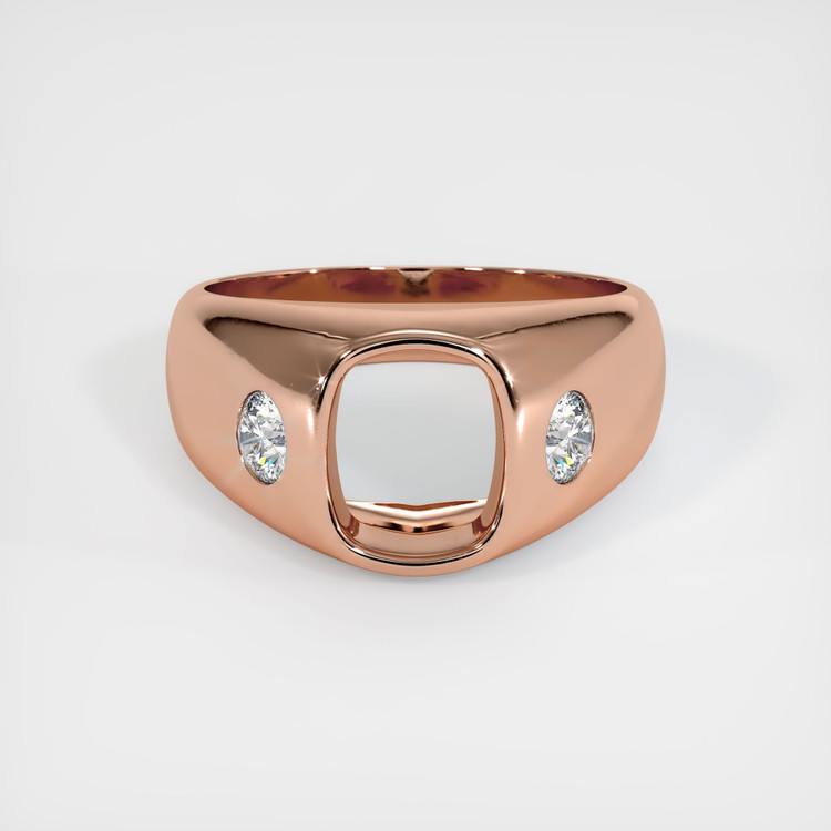 14K Rose Gold Men's Ring Setting
