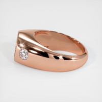 14K Rose Gold Men's Ring Setting Image