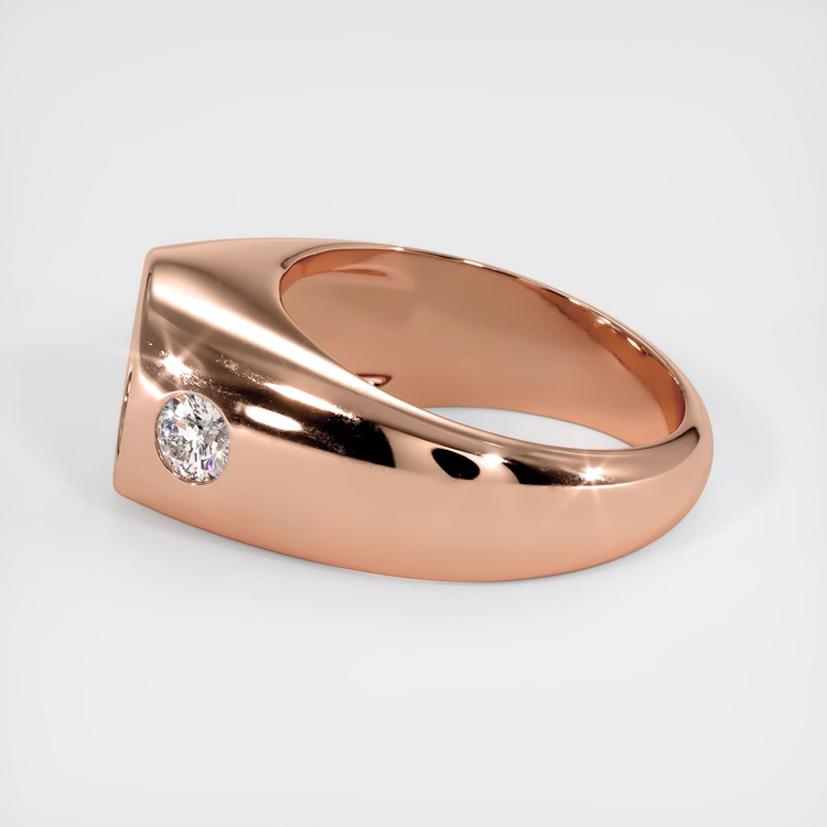14K Rose Gold Men's Ring Setting