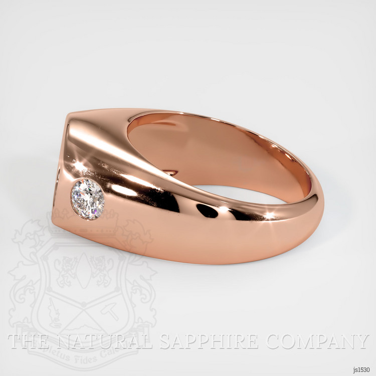 14K Rose Gold Men's Ring Setting