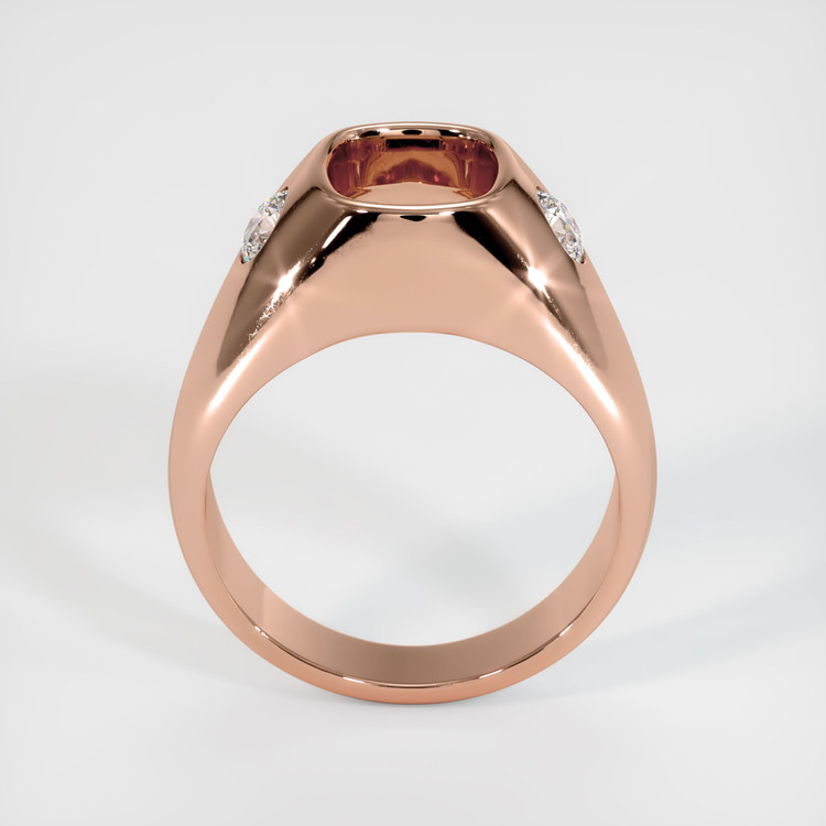 14K Rose Gold Men's Ring Setting