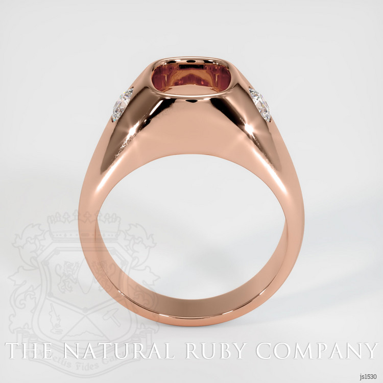 14K Rose Gold Men's Ring Setting