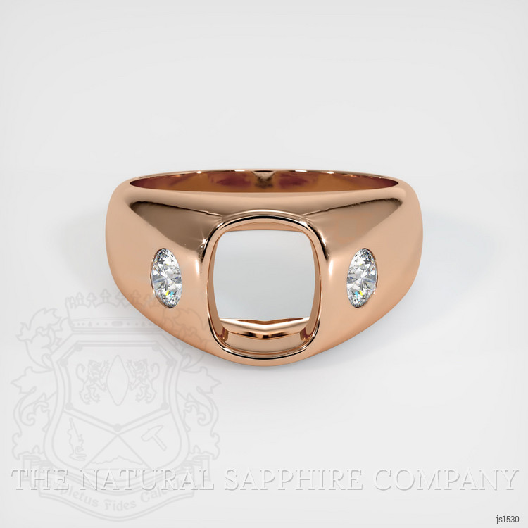 18K Rose Gold Men's Ring Setting