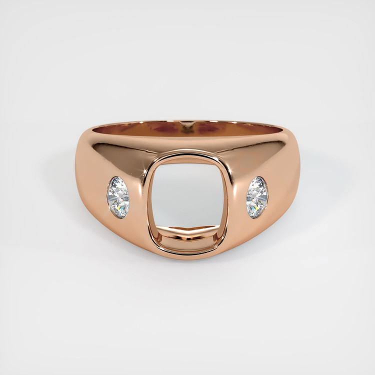 18K Rose Gold Men's Ring Setting