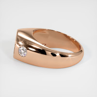 18K Rose Gold Men's Ring Setting Image